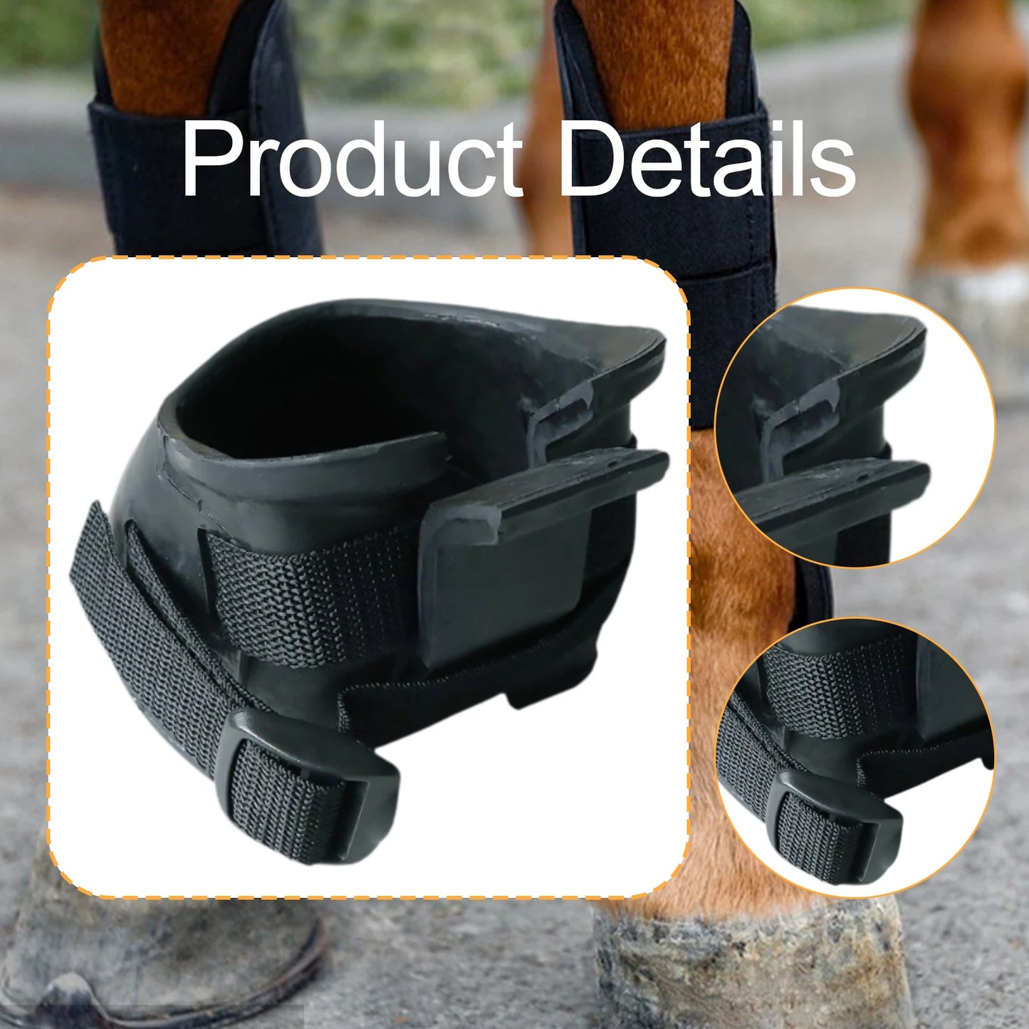 Durable Horse Hoof Boots for Outdoor Training And Riding Protective Footwear for Horses Professional Overreach Feet Boots