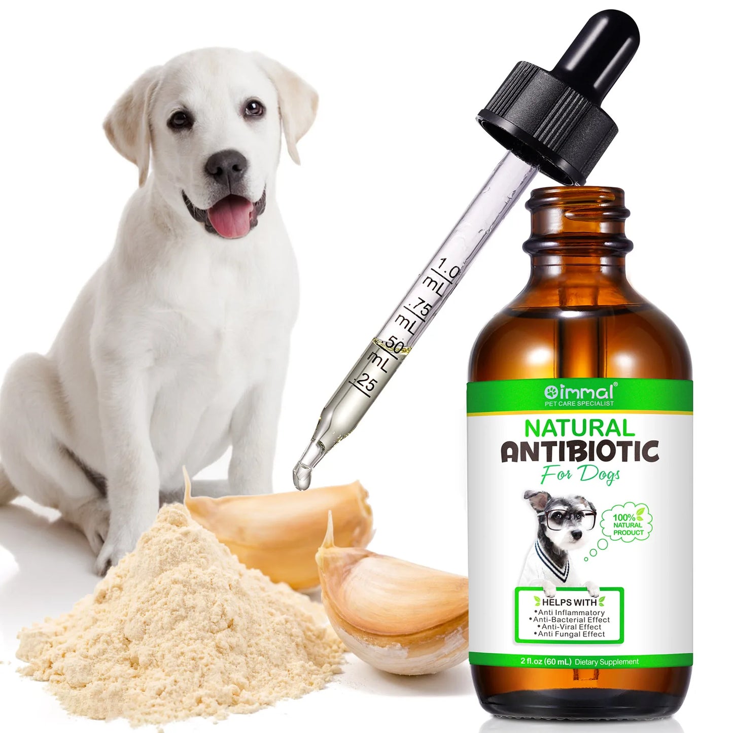Natural Antibiotics for Dogs Support Allergy Relief Itch Relief with Multivitamin Help Anti Inflammatory Bacterial Viral Fungal